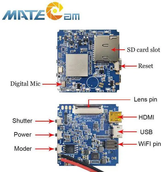 Alt view image 3 of 7 - MateCam 4K Unltra HD 60FPS X9 With IMX258 Len, Mini Camera WiFi Nanny Cam Small Indoor Home Security Cameras Micro Surveillance Tiny Video Recorder