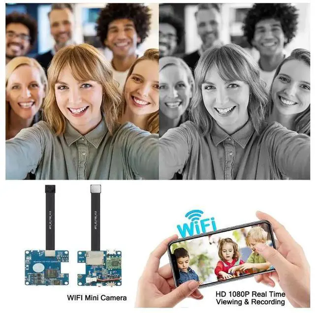Alt view image 4 of 4 - MateCam X3 1080P Mini Cam 24pin IMX323 Wireless Surveillance Micro Camera Security Wifi Ultra Small Module To See With Mobile