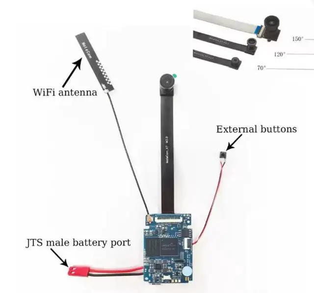 Alt view image 2 of 6 - MateCam X7Pro 120Degree 13MP Real 4K Type-C WiFi P2P Mini Camera Video Motion Detector Small DIY Cam Module