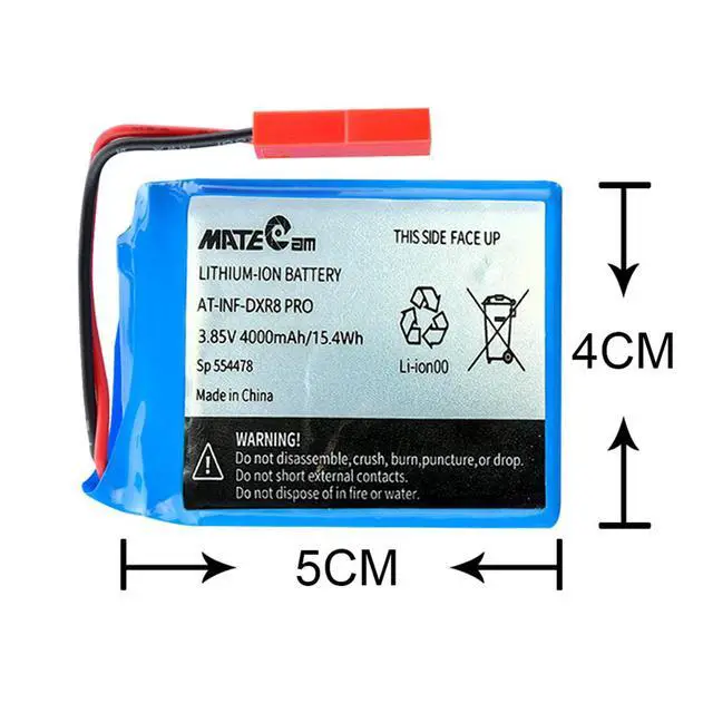 Alt view image 4 of 5 - Replacement for MateCam X7 X9 X9 PRO 4000mAh 3.7V Lithium Ion Video Monitor Bat-tery