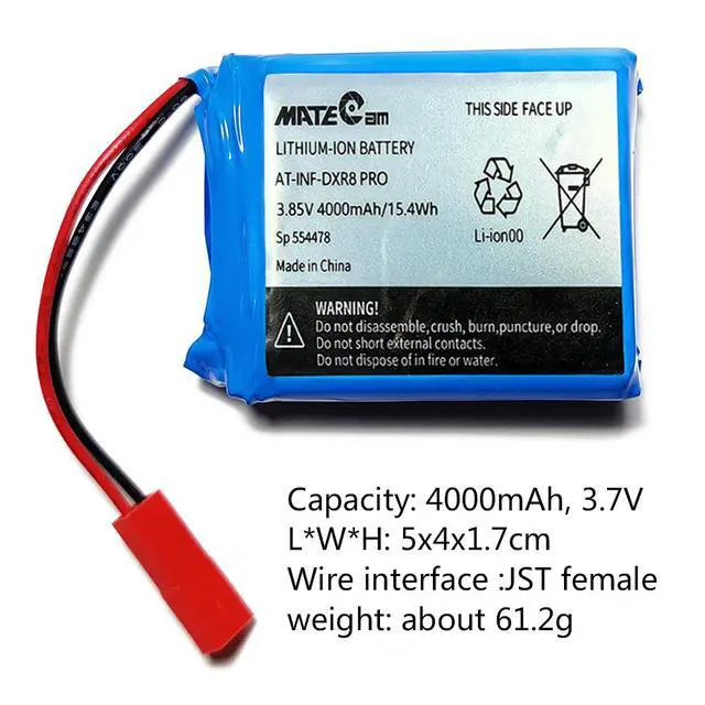 Alt view image 3 of 5 - Replacement for MateCam X7 X9 X9 PRO 4000mAh 3.7V Lithium Ion Video Monitor Bat-tery