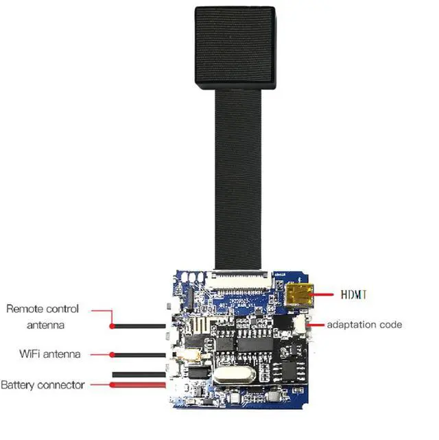 Alt view image 6 of 7 - MateCam X9 Covert Mini DIY Camera Module with EIS Anti-Shake Lens, Wireless WiFi Micro Camera for Discreet DIY Recording