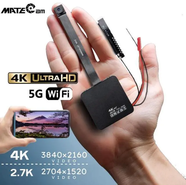 Main image of MateCam X9 Pro with IMX258 LenPocket Camera, 4K 60fps Mini Nanny Cam with Free APP, Supports 5G WiFi Wireless Camera with Motion Detectionfor Baby/Pet Monitor/Home Security