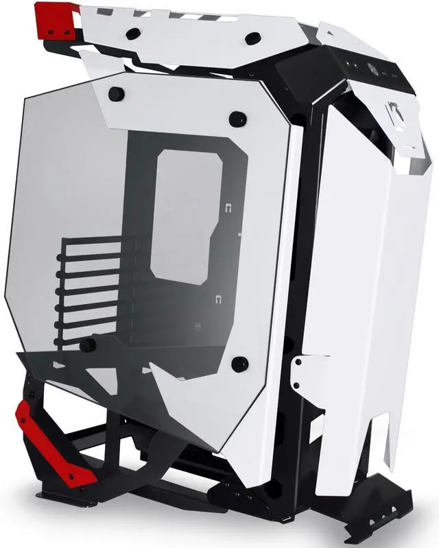 Alt view image 2 of 6 - ANSAITE C650 Mech PC Case - ATX Tower Gaming Computer Case with Tempered Glass,White