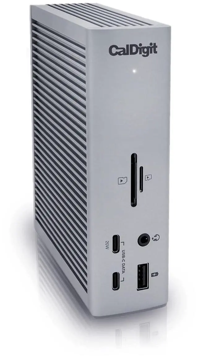 Alt view image 4 of 10 - caldigit ts4 thunderbolt 4 dock - 18 ports, 98w charging, 3x thunderbolt 4 40gb/s, 5 x usb-a, 3 x usb-c (10gb/s), 2.5gbe, single 8k or dual 6k 60hz displays, mac, pc, chrome compatible with 0.8m cable