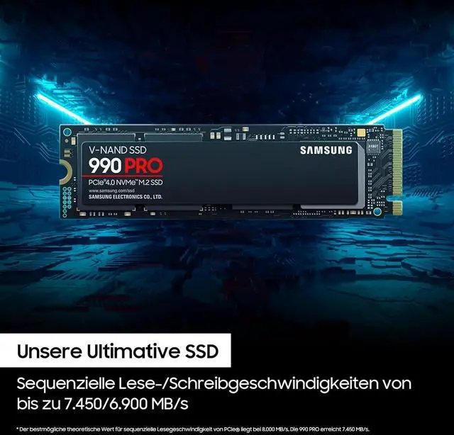 Alt view image 7 of 11 - SAMSUNG 990 PRO PCIE 4.0 NVME M.2 2T