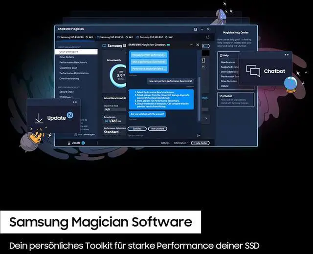 Alt view image 10 of 11 - SAMSUNG 990 PRO PCIE 4.0 NVME M.2 2T