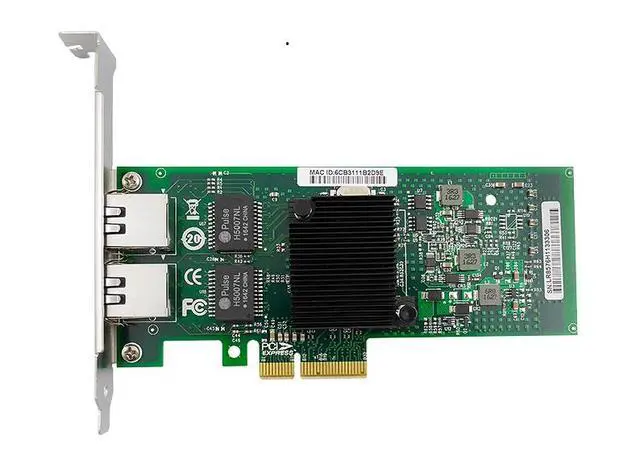 Alt view image 2 of 5 - JLSFT PCI-E X4 Gigabit dual-port network card (short board)
