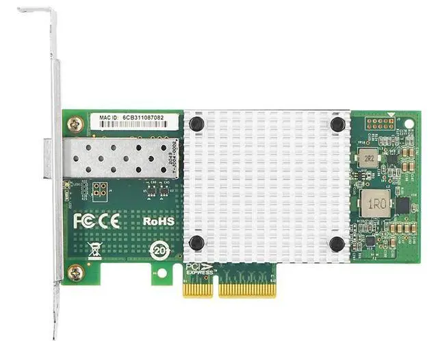Alt view image 5 of 5 - JLSFT PCIe X8 10GbE Quad-Port Server Network Card