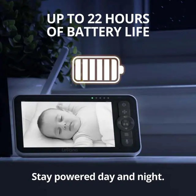 Alt view image 5 of 7 - Levana Nala 5.5 1080P HD Video Baby Monitor with 1 Camera