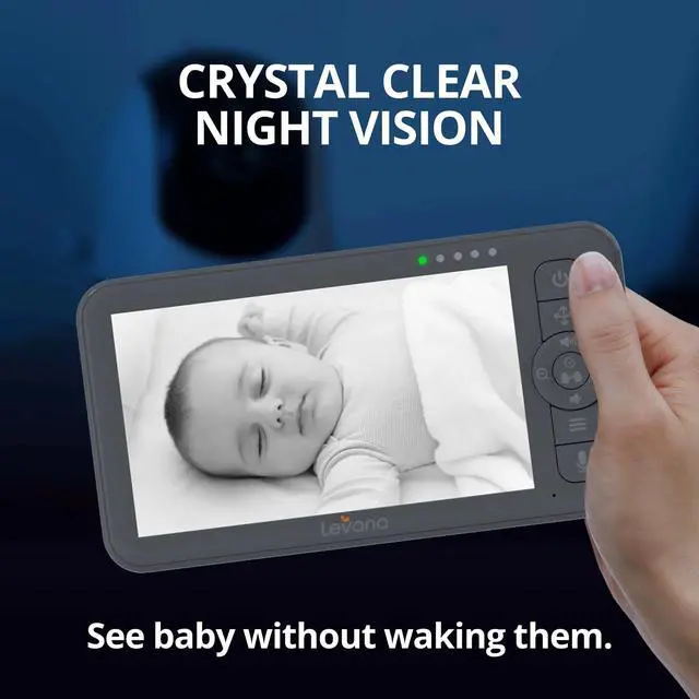 Alt view image 6 of 7 - Levana Nala 5.5 1080P HD Video Baby Monitor with 1 Camera