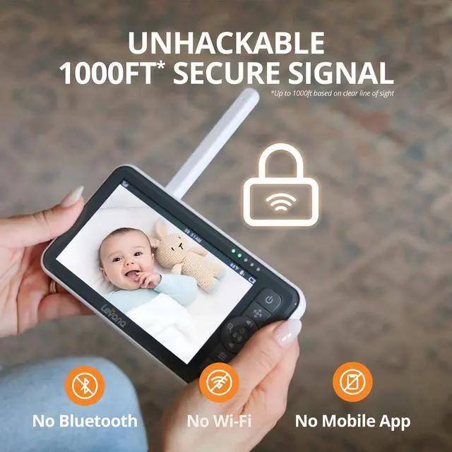 Alt view image 4 of 7 - Levana Nala 5.5 1080P HD Video Baby Monitor with 1 Camera