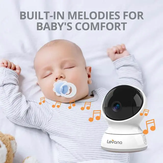 Alt view image 6 of 7 - Levana Ella 5 720P HD Video Monitor with 1 Camera