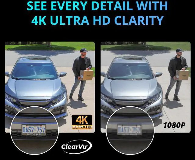 Alt view image 4 of 6 - Defender AI POWERED Guard Pro 4K Wi-Fi 6 Plug-in Power Security Camera
