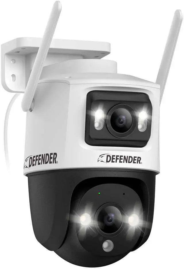 Main image of Defender AI POWERED Guard Pro 3K PLUS Dual Lens PTZ Wi-Fi 6 Plug-in Security Camera