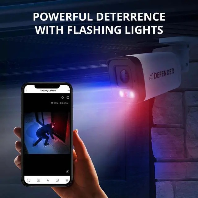 Alt view image 4 of 6 - Defender AI POWERED Sentinel 4K Ultra HD Wired 8 Channel PoE NVR Security System with 4 Metal Cameras with 1TB HDD