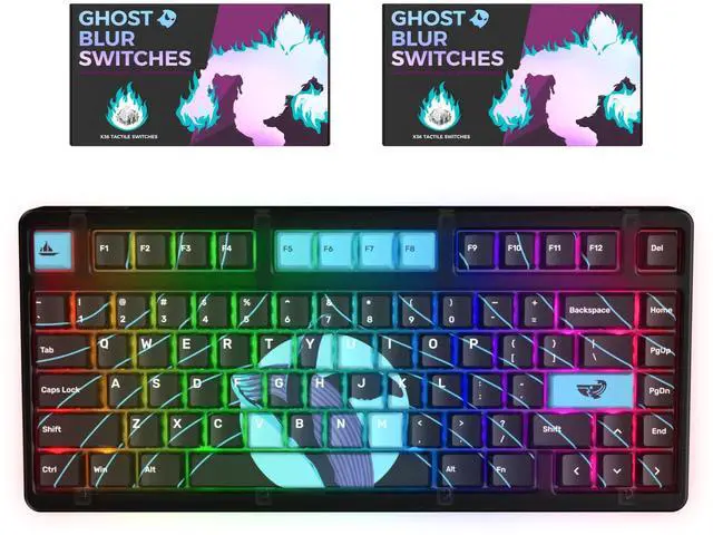 Alt view image 6 of 7 - K75 Mechanical Keyboard - Space Whale