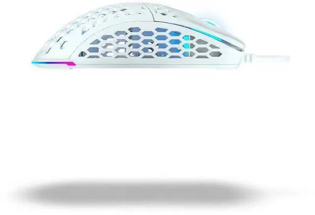 Alt view image 4 of 5 - Ghost M1 UltraLight Gaming Mouse - White