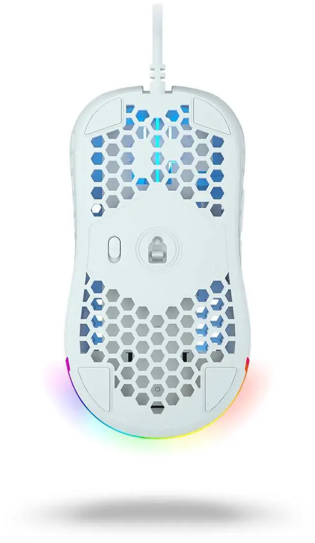 Alt view image 2 of 5 - Ghost M1 UltraLight Gaming Mouse - White