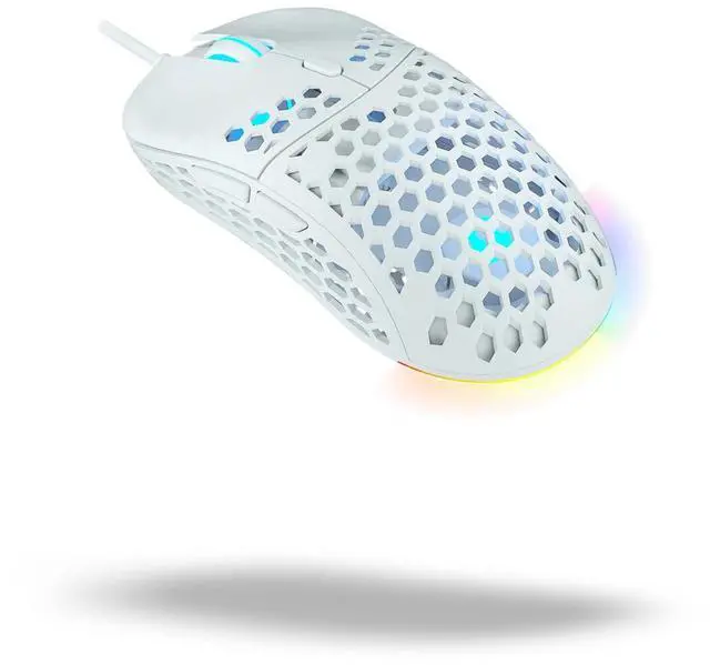 Alt view image 5 of 5 - Ghost M1 UltraLight Gaming Mouse - White