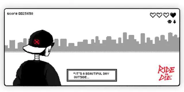 Alt view image 2 of 2 - Oni Deskpad - Ride or Die White