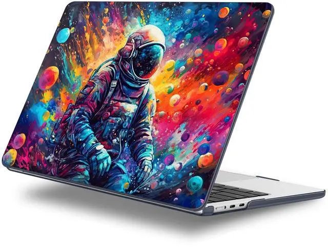 Main image of Lepeoac for MacBook Air 13.6 inch Case M4 M3 M2 2025 2024-2022 Release Model A3240 A3113 A2681, Sturdy Plastic Hard Shell Case for MacBook Air M2 13 inch with Touch ID, Astronaut