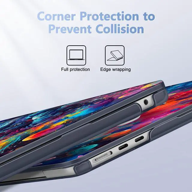 Alt view image 4 of 5 - Lepeoac for MacBook Air 13.6 inch Case M4 M3 M2 2025 2024-2022 Release Model A3240 A3113 A2681, Sturdy Plastic Hard Shell Case for MacBook Air M2 13 inch with Touch ID, Astronaut