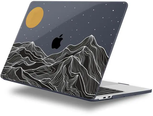 Main image of Lepeoac Case for MacBook Pro 13 inch with/Without Touch Bar (2016-2022, M2 A2338 M1 A2289 A2251 A2159 A1989 A1706 A1708), Hard Shell + Keyboard Cover + Dust Plug, Mountain