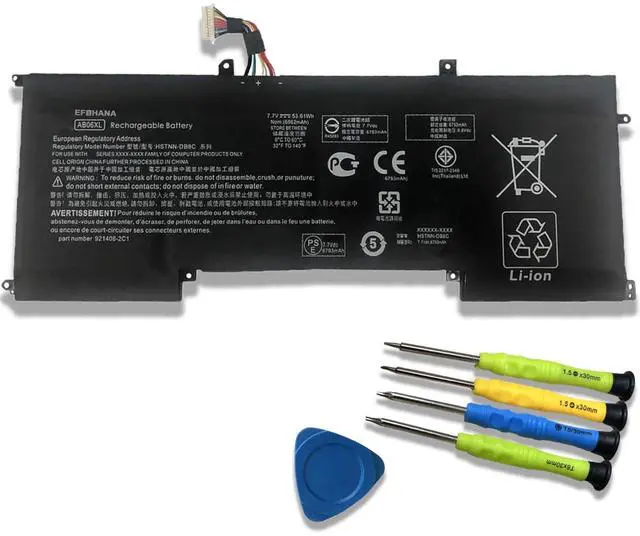 Main image of EFOHANA AB06XL Laptop Battery Replacement for HP Envy 13 2017 13-AD019TU 2EX75PA 2EX78PA 2EX80PA 2EX85PA 2EX88PA Series Notebook HSTNN-DB8C 921408-2C1 921438-855 TPN-I128 ABO6XL 7.7V 53.61Wh 6962mAh