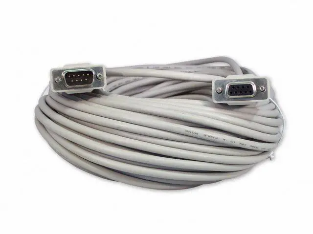 Main image of YCS basics 100 Foot DB9 9 Pin Serial / RS232 Male/Female Extension Cable