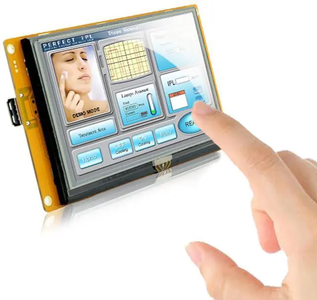 Main image of SCBRHMI 4.3 Inch Intelligent LCD HMI Serial Display Module with Program + Touch Screen + Free Powerful Software for Equipment Control Panel Arduinoi ESP 32 ESP8266 STM32