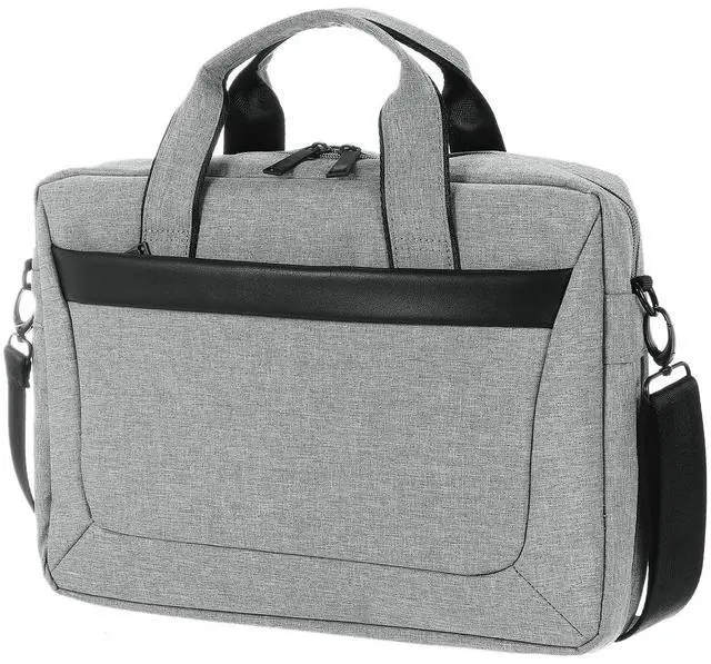 Main image of uxcell 14.1-15.4 Inch Laptop Briefcase Bag, Water-Resistant Laptop Shoulder Bag, Expandable Business Crossbody Bag, Multi-function Computer Carrying Bag for Travel College, Gray