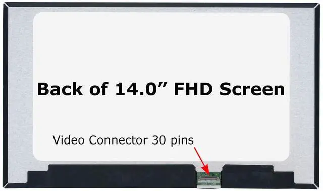 Alt view image 2 of 5 - SCREENARAMA New Screen Replacement for NV140FHM-N4N (30pin) FHD 1920x1080 IPS LCD LED Display with Tools and Tape