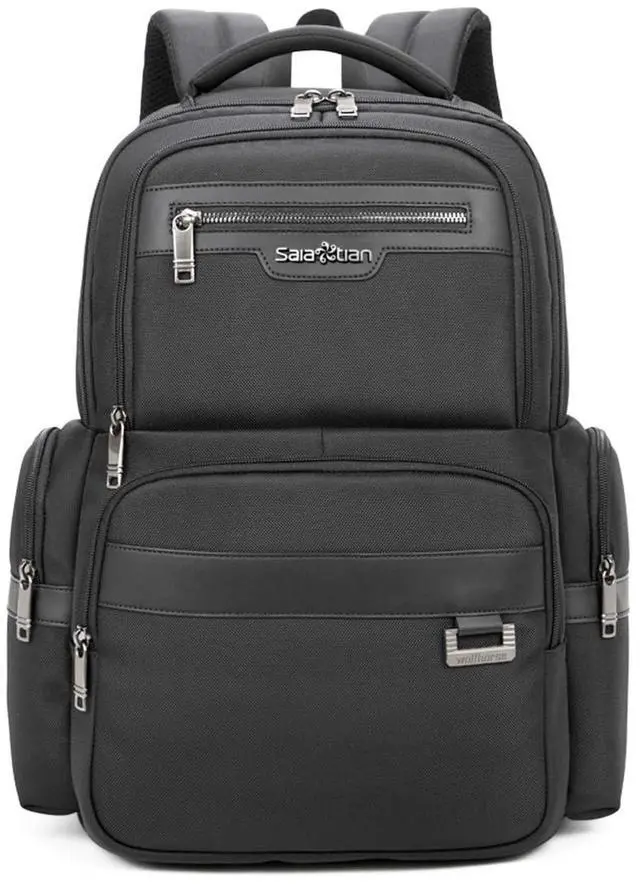 Main image of SAIA TIAN Backpack Men's Multilayer Backpack Business Casual Bag Large Capacity Multifunctional Computer Bag,waterproof, fits 15.6inch notebook(Black)