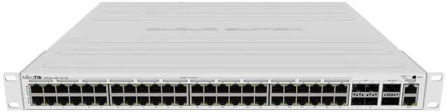 Alt view image 2 of 5 - MikroTik CRS354-48P-4S+2Q+RM Switch has 48 x 1G RJ45 Ports and 4 x 10G SFP+ Ports. 2 x 40G QSFP+ Ports for Extremely Fast Fiber Connections or Linking with Other 40 Gbps Devices
