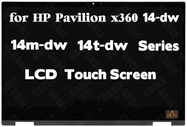 Main image of GBOLE New Screen Replacement for HP Pavilion x360 14m-dw 14t-dw 14m-dw0013dx 14m-dw0023dx 14M-DW1023DX 14M-DW1033DX 14-DW0097NR Series L96516-001 LCD Display Touch Screen Digitizer Assembly