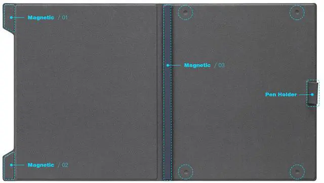 Alt view image 2 of 5 - Ayotu Case for Remarkable 2 Paper Tablet 10.3" 2020 Released, Premium PU Leather Cover with Bulit-in Magnet, Book Folio Design with Pen Holder (Exclusive Templates Provided)