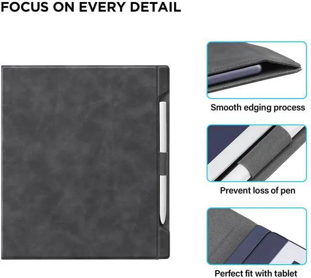 Alt view image 4 of 5 - Ayotu Case for Remarkable 2 Paper Tablet 10.3" 2020 Released, Premium PU Leather Cover with Bulit-in Magnet, Book Folio Design with Pen Holder (Exclusive Templates Provided)