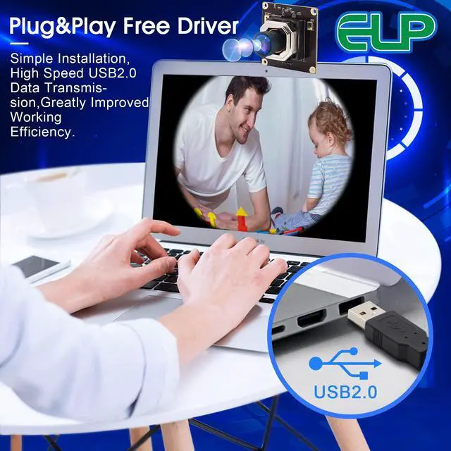 Alt view image 4 of 5 - 4K USB Camera Module Autofocus with Dual Microphone for Computer and Raspberry Pi Mini UVC USB2.0 Webcam Board 8mp Industrial Lightburn Camera IMX415 PC Camera Audio Video Web Camera for Laptop