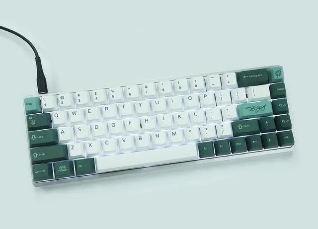 Alt view image 5 of 5 - 144 Keys Botanical Cherry Profile PBT Dye Sub Keycaps for MX Mechanical Keyboard GMMK Filco Ducky 104 TKL GK61 KBD75 96 GK64 68 (144 Key Botanical)