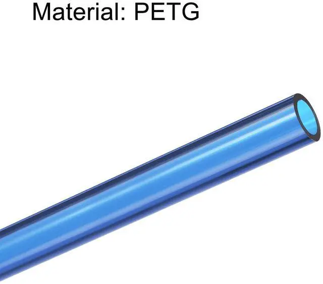 Alt view image 4 of 5 - uxcell PETG Tubing Hard Tube 10mm ID, 14mm OD, 0.5m/20inch Length, Blue for PC Water-cooling System 4pcs