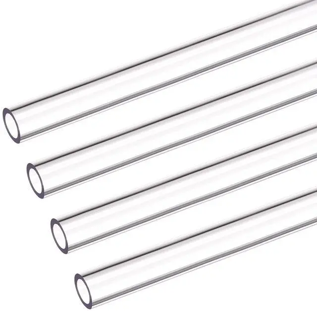 Main image of uxcell PETG Tubing Hard Tube 8mm ID, 12mm OD, 0.5m/20inch Length, Clear for PC Water-cooling System 4pcs