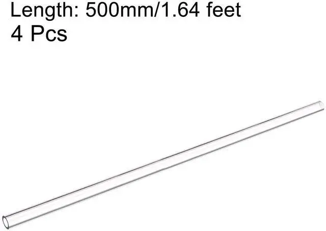 Alt view image 2 of 5 - uxcell PETG Tubing Hard Tube 8mm ID, 12mm OD, 0.5m/20inch Length, Clear for PC Water-cooling System 4pcs
