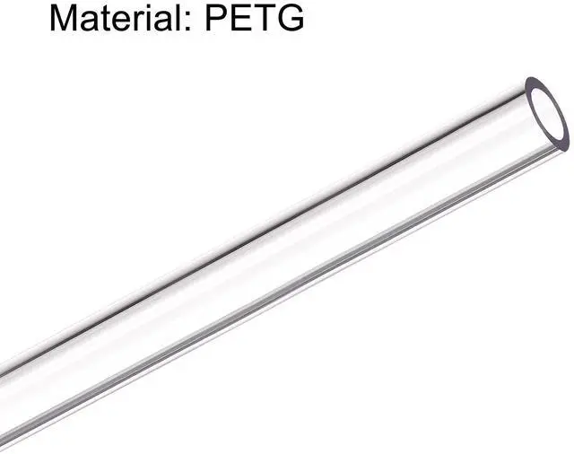 Alt view image 4 of 5 - uxcell PETG Tubing Hard Tube 8mm ID, 12mm OD, 0.5m/20inch Length, Clear for PC Water-cooling System 4pcs