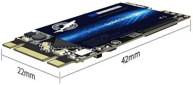 Alt view image 2 of 5 - Dogfish M.2 2242 SSD 500GB 3D NAND TLC SATA III 6Gb/s, Internal Solid State Drive - compatible Laptop PC Desktop (M.2 2242 500 GB)