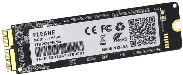 Main image of FLEANE FM13A 1TB PCIE 3.0x4 NVME SSD with DIY Tools for MacBook Air A1465 A1466 (2013-2017), MacBook Pro Retina A1398 A1502 (Late 2013-Mid 2015), iMac A1419 A1418 (2013-2017)