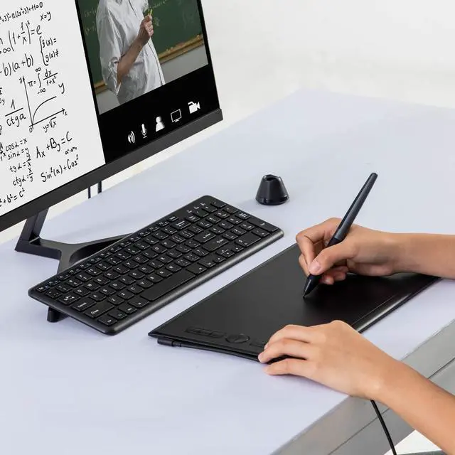 Alt view image 4 of 5 - Drawing Tablet HUION Inspiroy H610X 10x6 inch Large Graphics Tablet with Battery-Free Stylus for Digital Art & Graphic Design, Compatible with Mac, Windows PC, Linux & Android