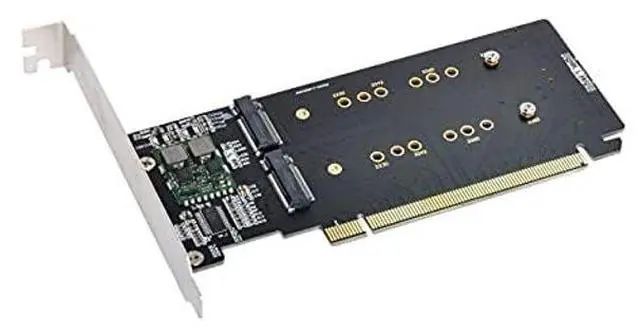 Alt view image 2 of 5 - NFHK Combo M.2 NGFF B-Key & mSATA SSD to SATA 3.0 Adapter Converter Case Enclosure with Switch