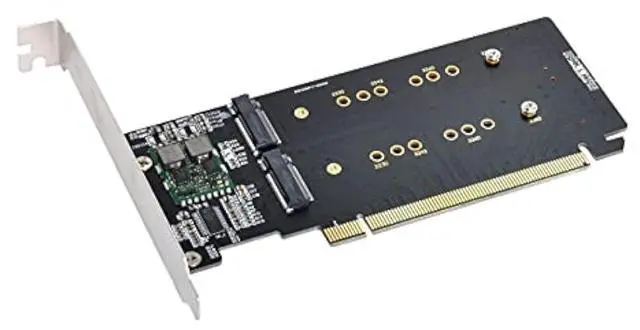 Main image of NFHK Combo M.2 NGFF B-Key & mSATA SSD to SATA 3.0 Adapter Converter Case Enclosure with Switch