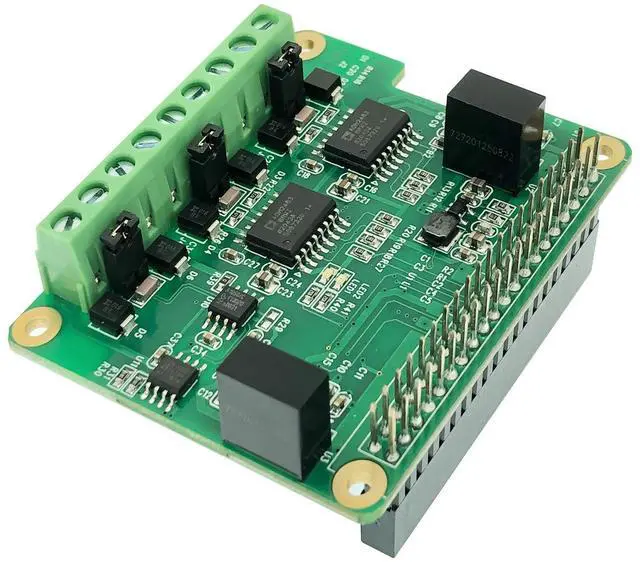 Main image of RS485 CAN HAT for Raspberry Pi Via SPI Onboard 1 x CAN Bus MCP2515 Transceiver 2 x RS485 Bus SC16IS1752, Signal and Power Isolated, ESD Protection Port, Stable Long-Distance Communication Module